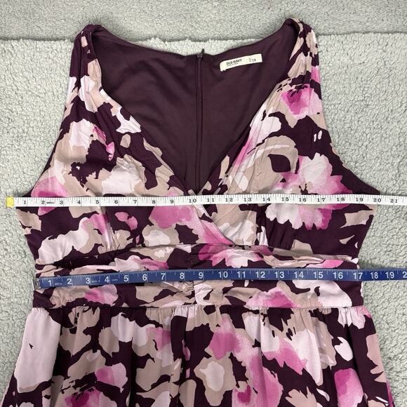 Old Navy vintage Babydoll Maxi Dress Long sz 14 Fairy Grunge Y2K Boho Lagenlook - Picture 8 of 16